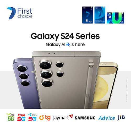 ผ่อน Samsung Galaxy S24 | S24+| S24 Ultra 0% สูงสุด 24 เดือน*