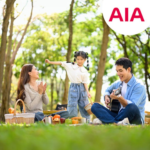 ชำระค่าเบี้ยประกัน AIA แลกคะแนนรับเครดิตเงินคืน สูงสุด 15%*